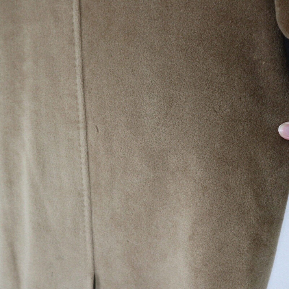 Max Mara US 6 Wool Coat Camel Tan Double Breasted Oversize - Picture 11 of 12